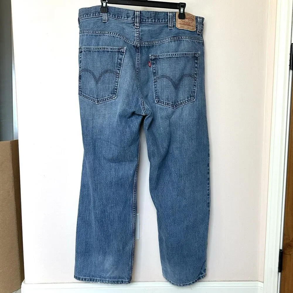 Levis 569 Jeans Mens 38x30 Loose Straight Baggy Relaxed Y2K Faded Normcore